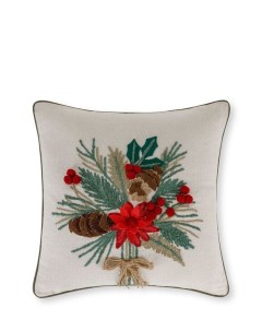 Декоративная подушка с вышивкой Bouquet Coincasa