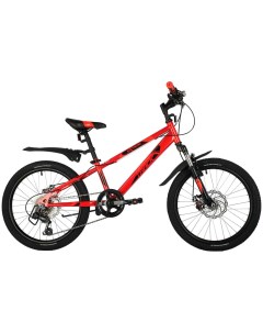Велосипед 20 EXTREME красный сталь 6 скор Shimano TY21 Microshift TS38 дисковый тормоз 20SH6D EXTREM Novatrack