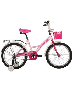 Велосипед 20 BRIEF розовый сталь тормоз нож крылья багажник перед корзина 204BRIEF PN21 Foxx