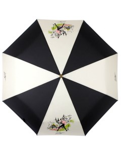 Зонт женский 16022 FJ бежевый черный Flioraj