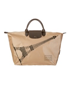 Сумка дорожная 175 Eiffel tower beige бежевая Antan