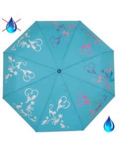 Зонт женский 210617 FJ голубой Flioraj