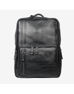 Большой мужской рюкзак из натуральной кожи 6014 чёрный Karya