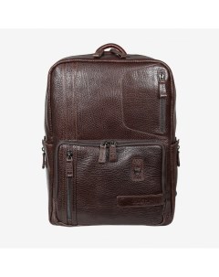 Большой мужской рюкзак из натуральной кожи 6014 коричневый Karya