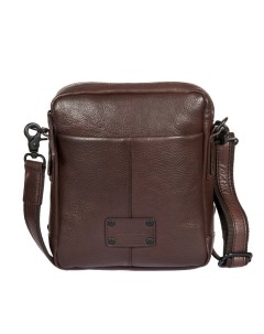 Сумка планшет 1132312 dark brown коричневая Gianni conti