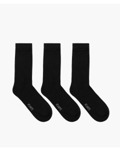 Мужские носки 3 пары в уп хлопок черные Basic Atlantic