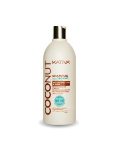 Шампунь восстанавливающий с органическим кокосовым маслом для поврежденных волос Coconut Kativa