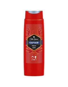 Гель для душа и шампунь CAPTAIN 2 в 1 мужской 250 мл Old spice