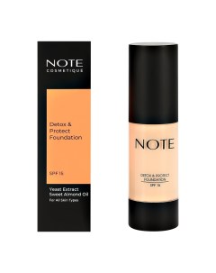 Основа тональная для лица DETOX AND PROTECT FOUNDATION PUMP защитная с детокс эффектом тон 104 Note