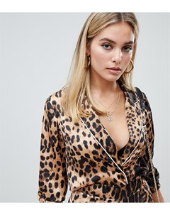 Рубашка с леопардовым принтом Prettylittlething