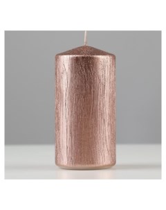 Свеча цилиндр Винтаж 5х10 см светло розовая Nnb