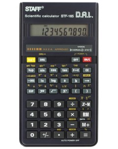 Калькулятор инженерный Stf 165 143х78 мм 128 функций 10 разрядов Staff