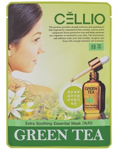 Тканевая маска для лица Зеленый чай Cellio