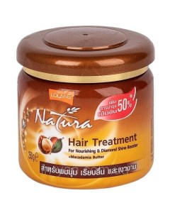 Маска Natural Hair Treatment для Ослепительно Сияющих Волос с Маслом Макадамии 250г Lolane