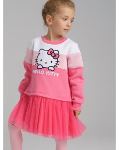 Платье с принтом Hello Kitty из футера с начесом Playtoday kids