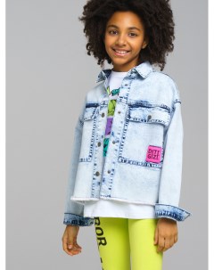 Куртка текстильная джинсовая для девочек Playtoday tween