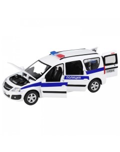 Машинка металлическая Lada Largus Полиция 1 24 Автопанорама