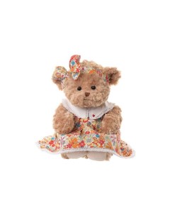 Мягкая игрушка Плюшевый мишка Helena Sommerlay в цветочном платье 50 см Bukowski design