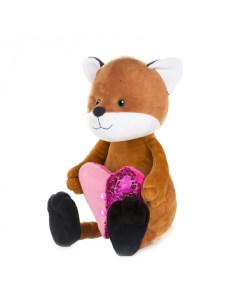 Мягкая игрушка Luxury Romantic Toys Club Романтичный Лисенок с сердечком 25 см Maxitoys