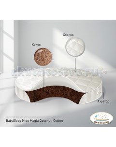 Матрас Coconut Cotton в колыбель 75x75 см Babysleep