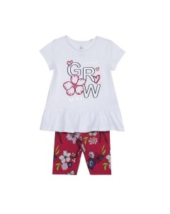 Комплект для девочек футболка и шорты Цветы grow 09076330 Chicco
