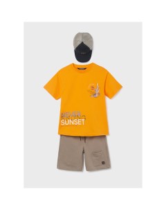 Комплект для мальчика футболка шорты кепка 6653 Mayoral