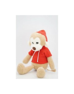 Мягкая игрушка Мартышка Лорейн в красной толстовке 38 см Unaky soft toy