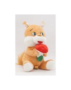 Мягкая игрушка Белка с грибом 20 см Unaky soft toy