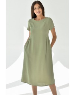 Платье трикотажное Баффи зеленое Инсантрик