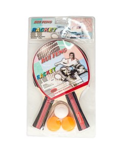 Набор для настольного тенниса 2 ракетки 3 шарика E40012 Nobrand