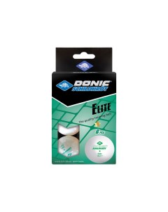 Мячики для настольного тенниса Elite 1 40 6 штук 608510 белый Donic