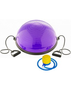 Полусфера Bosu гимнастическая 58см фиолетовый с эспандером и насосом B31660 BOSU055 19 Nobrand