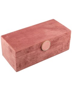 Шкатулка Велюр розовая 26х12х9 5 см Lefard