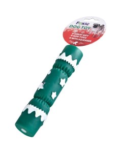 Игрушка для собак Хлопушка с пищалкой винил YT117589 зеленая 16х3 5 см Foxie