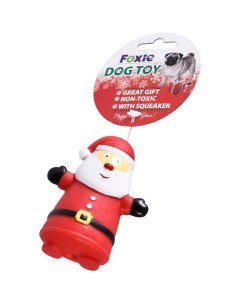 Игрушка для собак Санта Клаус с пищалкой винил YT117609 7 5х4 5х4 5 см Foxie