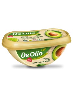 Крем растительный со вкусом лайма и маслом авокадо 72 5 220 г De olio