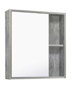 Зеркальный шкаф Эко 60х65 серый бетон 00 00001186 Runo