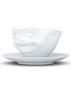 Чашка чайная с блюдцем Мимика Laughing Tassen