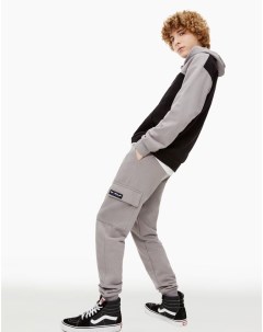 Серые спортивные брюки Jogger с карманами карго для мальчика Gloria jeans