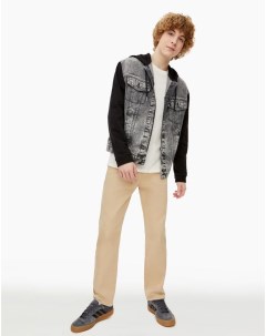 Бежевые джинсы Comfort из твила для мальчика Gloria jeans