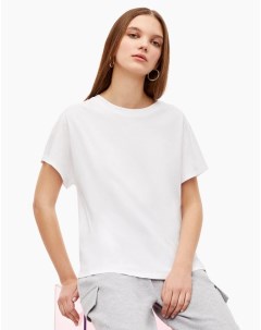 Белая базовая футболка oversize из тонкого джерси Gloria jeans