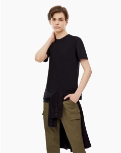 Черная базовая футболка для мальчика Gloria jeans