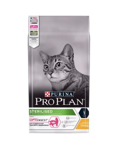 Корм для стерилизованных кошек и кастрированных котов старше 1 года с высоким содержанием курицы 3 к Purina pro plan