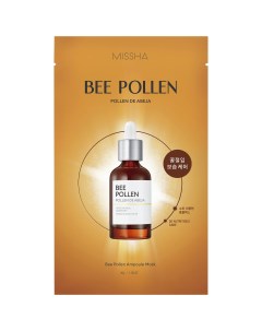 Маска для лица с экстрактом пчелиной пыльцы Ampoule Mask 30 г Bee Pollen Missha