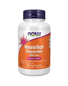 Инозитол 500 мг 100 капсул х 820 мг Витамины и минералы Now foods