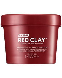 Очищающая маска с амазонской красной глиной для лица 110 мл Amazon Red Clay Missha