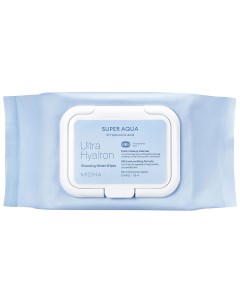Салфетки для умывания и снятия макияжа Ultra Hyalron 30 шт Super Aqua Missha