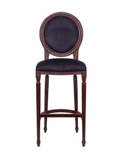 Стул стул барный с кожаной обивкой kosco kora черный черный 50x125x50 см Mak-interior