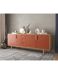 Комод line удлиненный r25 red красный 184x74x40 см Etg-home