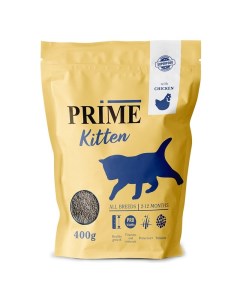 Prima Kitten сухой корм для котят с 2 до 12 месяцев низкозерновой с курицей 400 г Prime